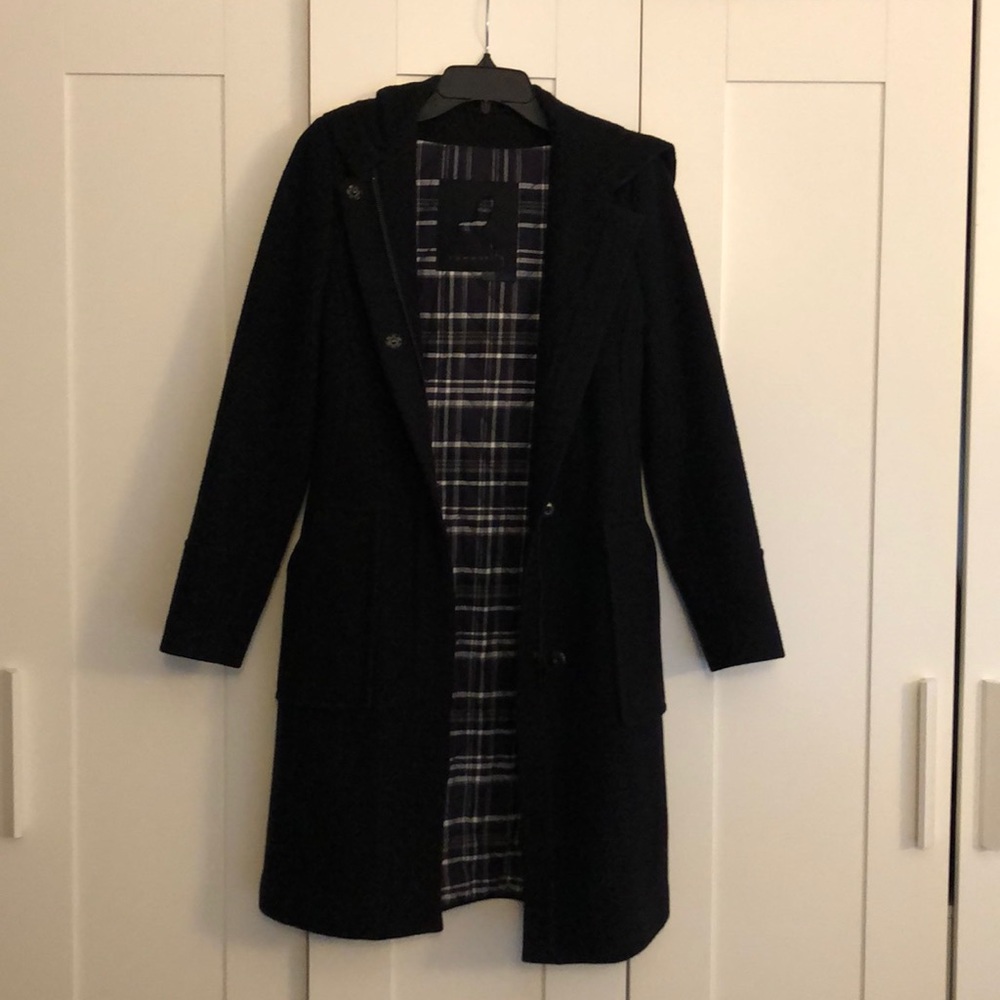 Aritizia Community Wool Hooded Peacoat XXS